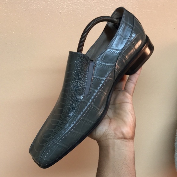 Stacy Adams Green Alligator Print Dress Shoes main image 6